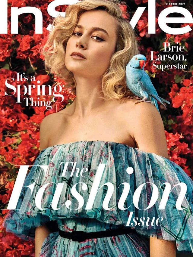 Cover of InStyle US magazine, March 2019 issue, luxury fashion feature