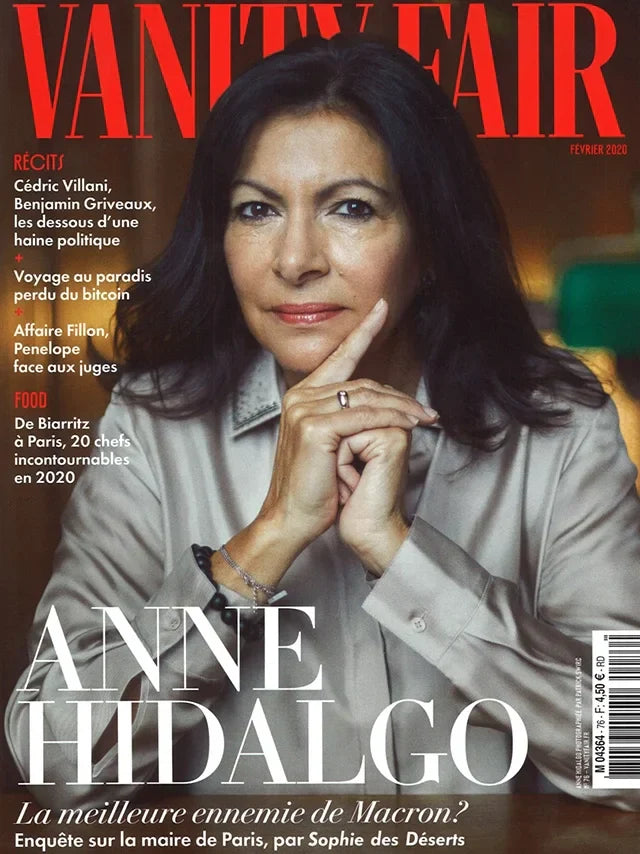 Cover of Vanity Fair France magazine, February 2020 issue, luxury fashion feature