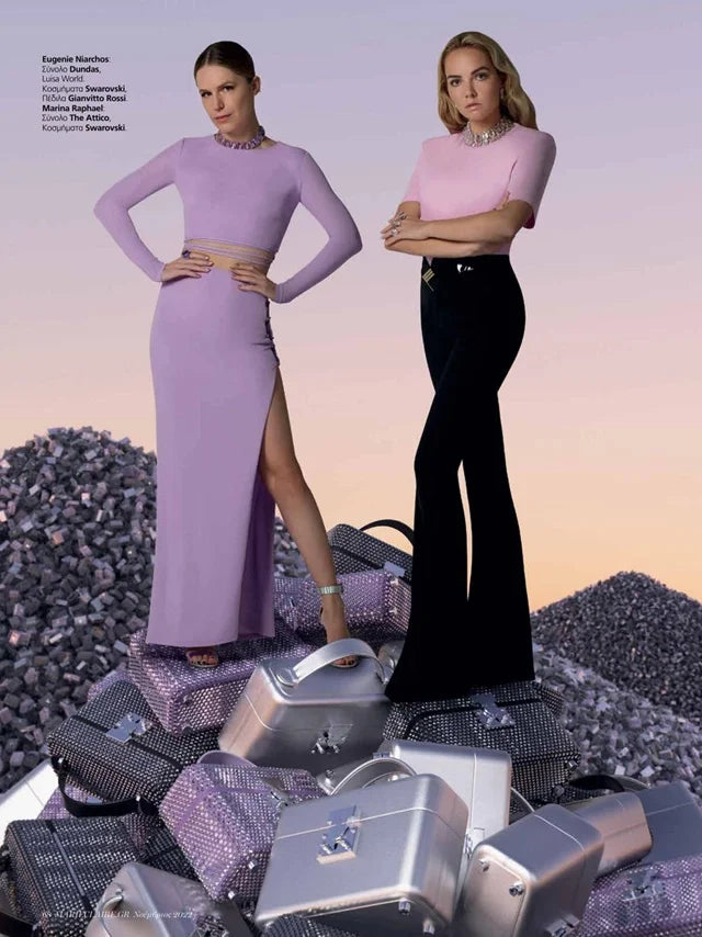 Page from the November 2022 issue of Marie Claire Greece magazine featuring: the Venyx x Marina Raphael Collaboration