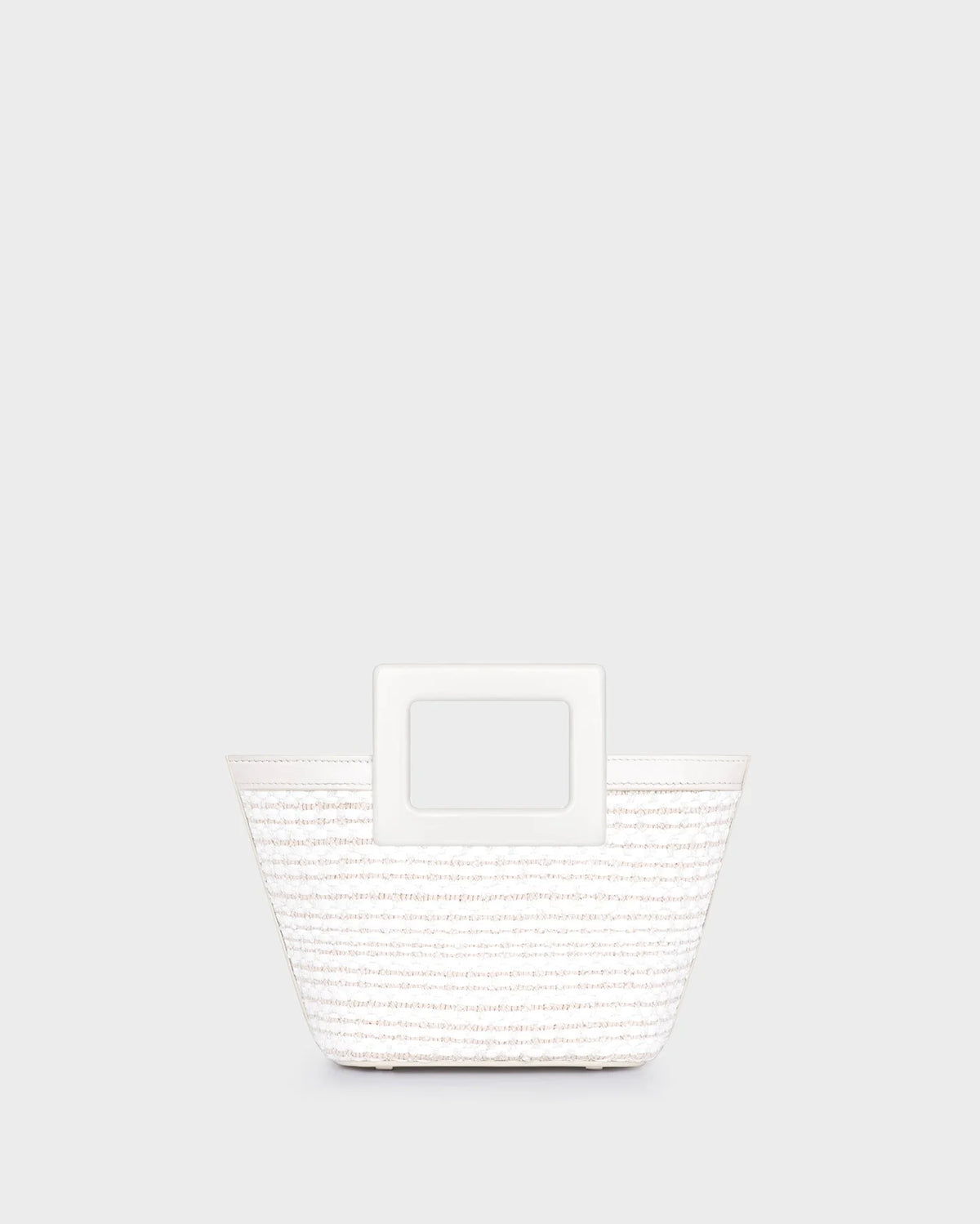 BABY RIVIERA IN IVORY RAFFIA AND LEATHER