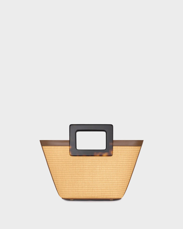 BABY RIVIERA IN RAFFIA AND TORTOISESHELL