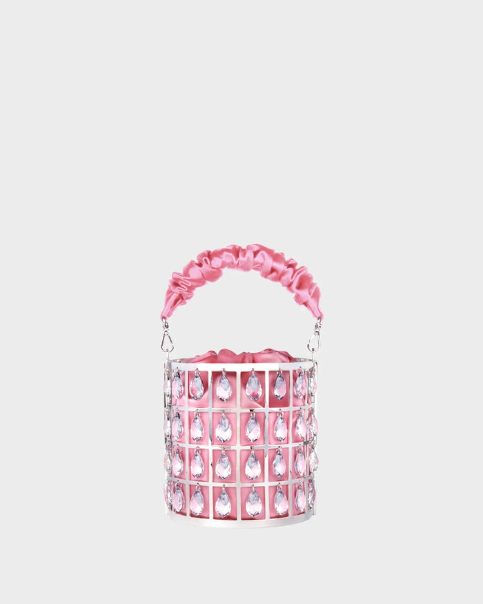 Chandelier In Pink Satin straight view