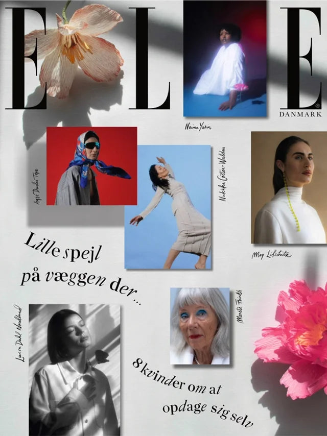 Cover of ELLE Denmark magazine, May 2021 issue, luxury fashion feature