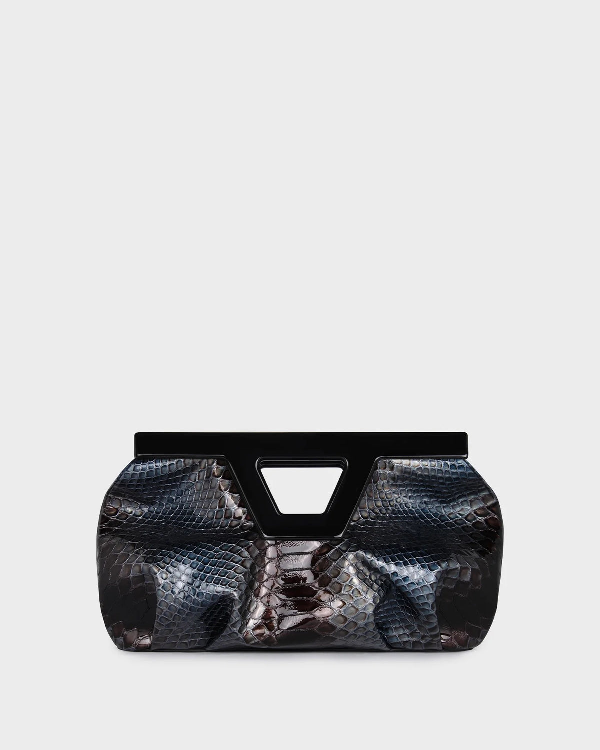 GEORGIA IN OMBRE SNAKE-EFFECT LEATHER