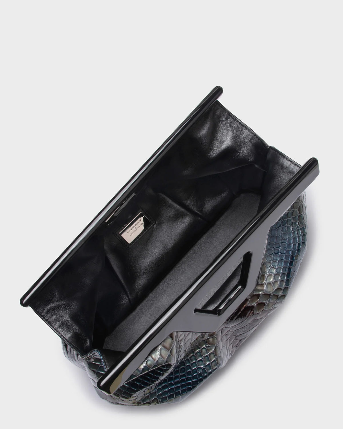 GEORGIA IN OMBRE SNAKE-EFFECT LEATHER