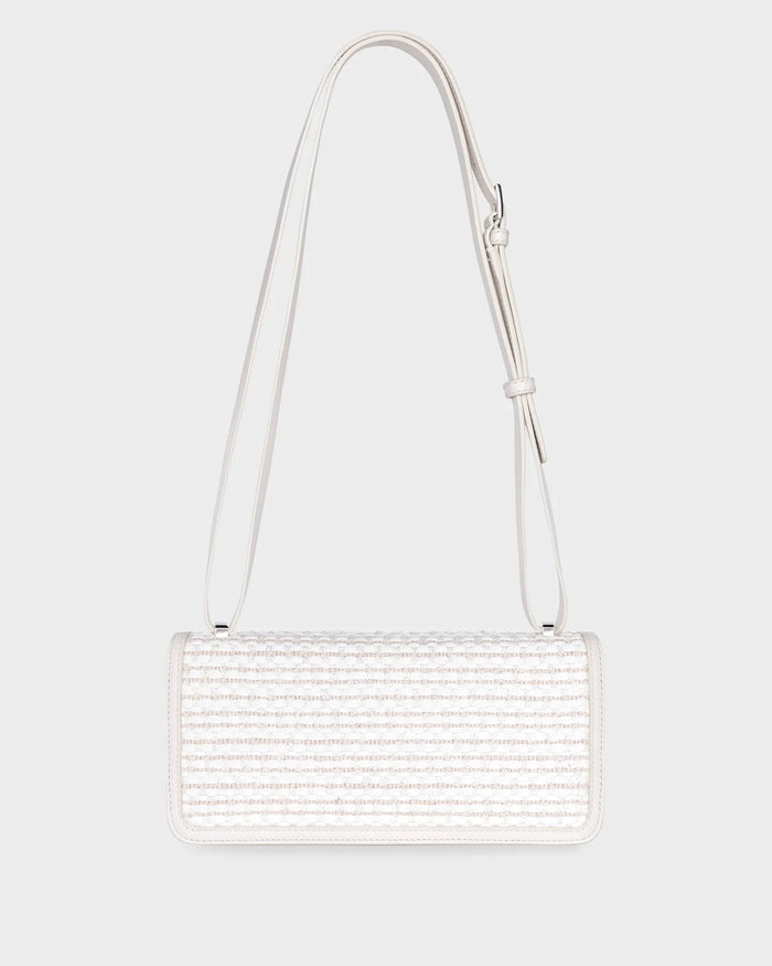 HYDRA IN IVORY RAFFIA AND LEATHER