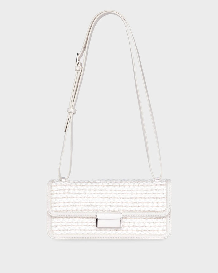 HYDRA IN IVORY RAFFIA AND LEATHER