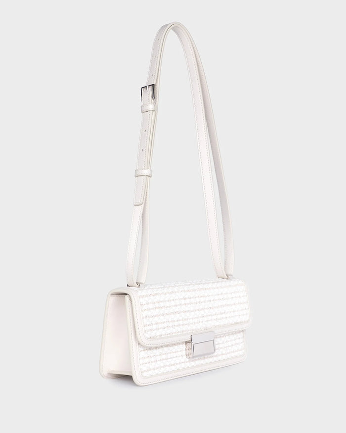 HYDRA IN IVORY RAFFIA AND LEATHER