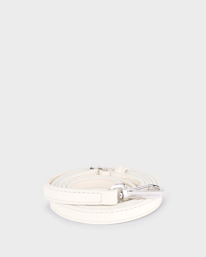 BABY RIVIERA IN IVORY RAFFIA AND LEATHER