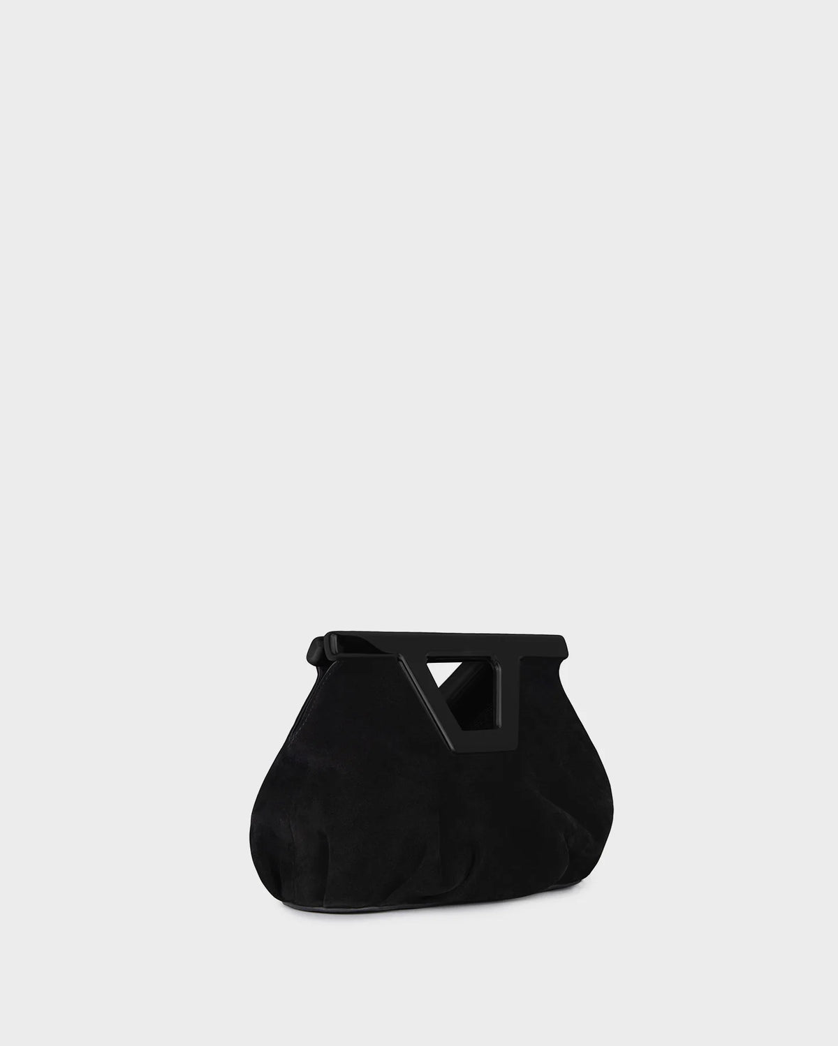 MICRO GEORGIA IN BLACK SUEDE LEATHER
