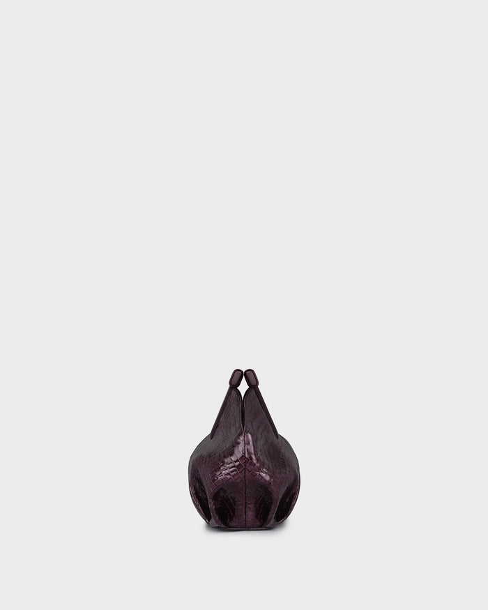MICRO GEORGIA IN PURPLE CROC-EFFECT LEATHER
