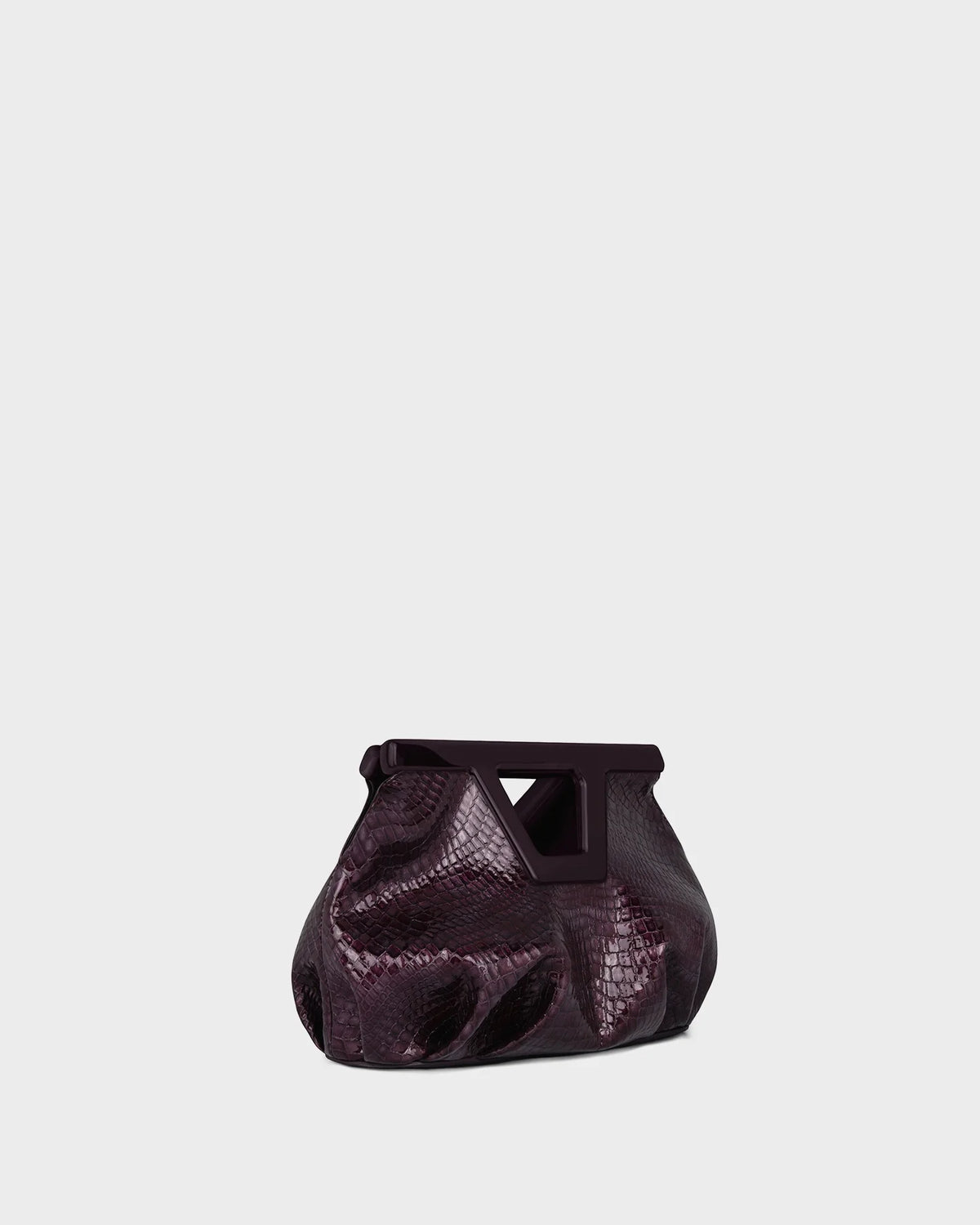 MICRO GEORGIA IN PURPLE CROC-EFFECT LEATHER