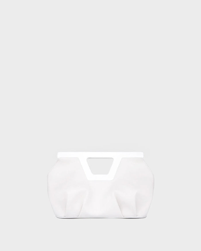 MICRO GEORGIA IN WHITE LEATHER