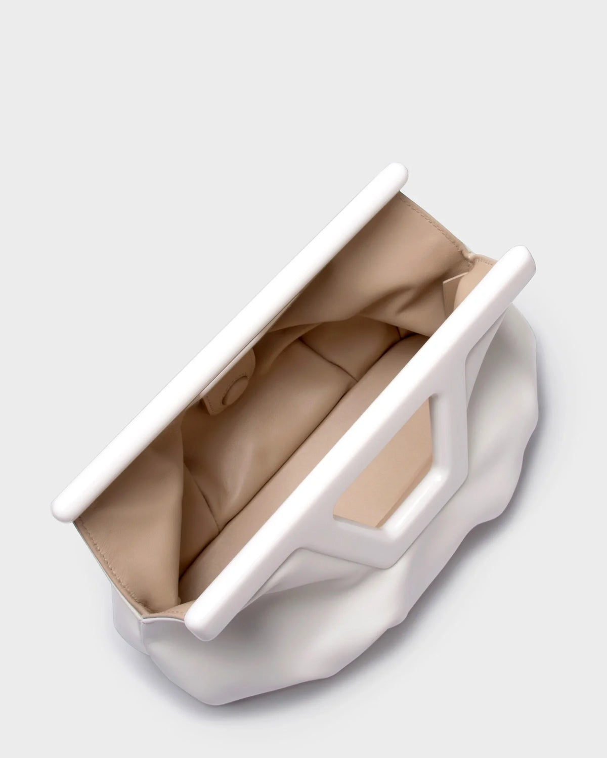 MICRO GEORGIA IN WHITE LEATHER