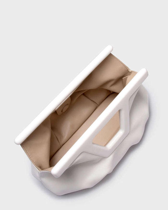MICRO GEORGIA IN WHITE LEATHER