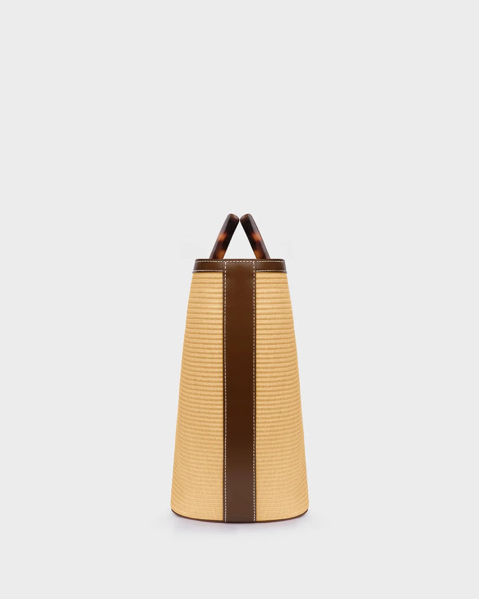 RIVIERA IN NATURAL RAFFIA AND TORTOISESHELL