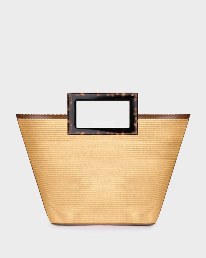 RIVIERA IN NATURAL RAFFIA AND TORTOISESHELL