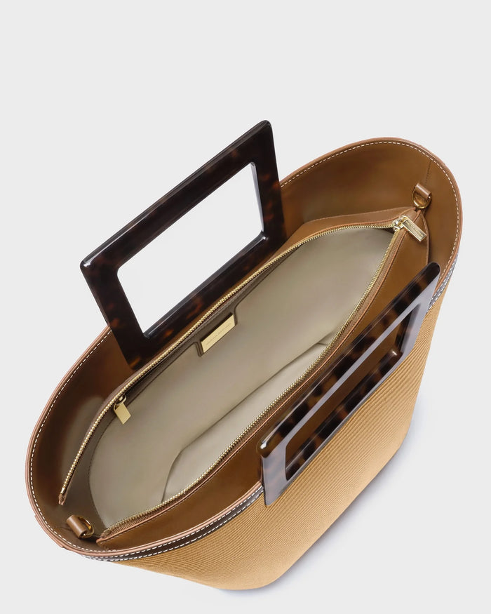 RIVIERA IN NATURAL RAFFIA AND TORTOISESHELL