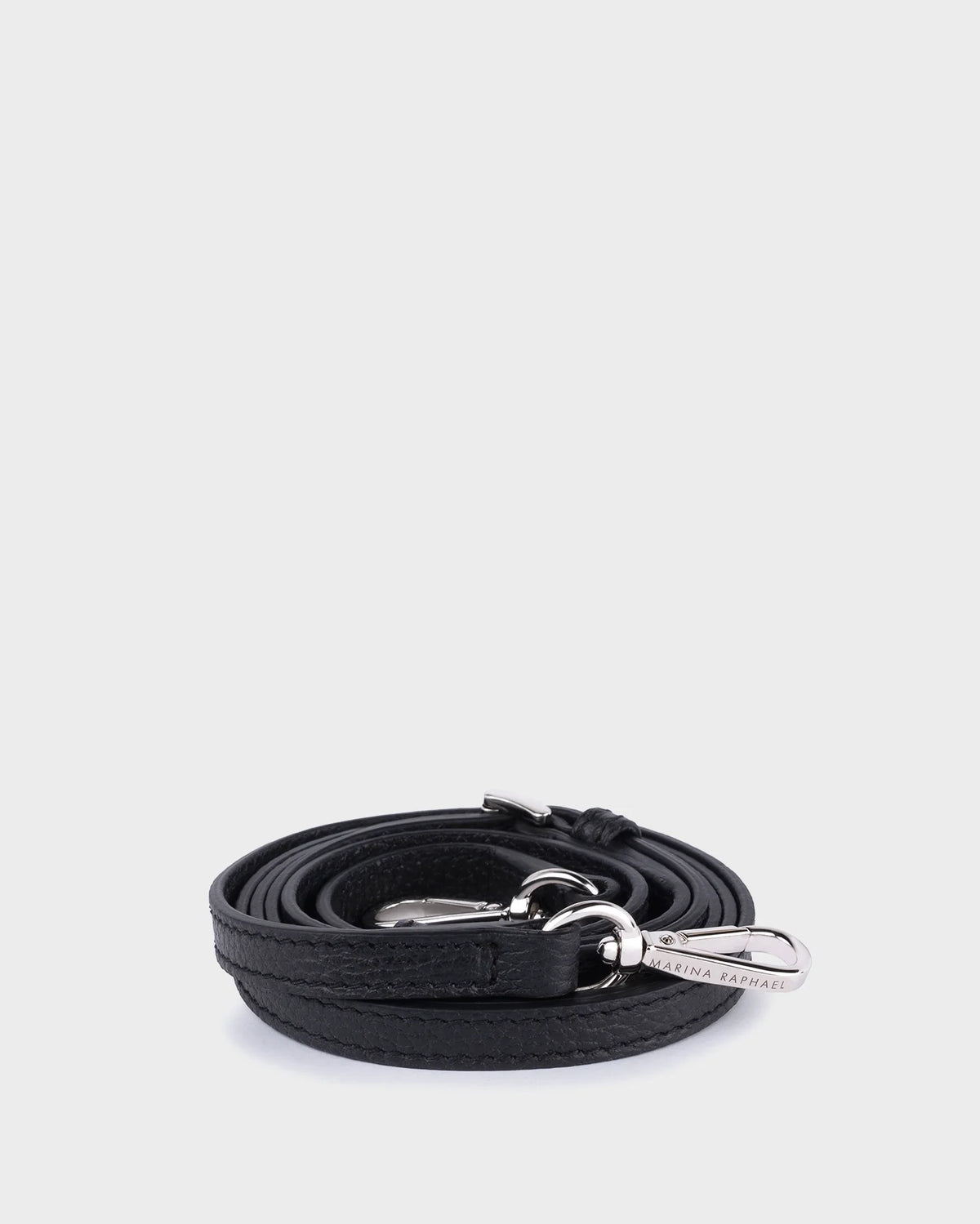 Black dollarino leather strap 