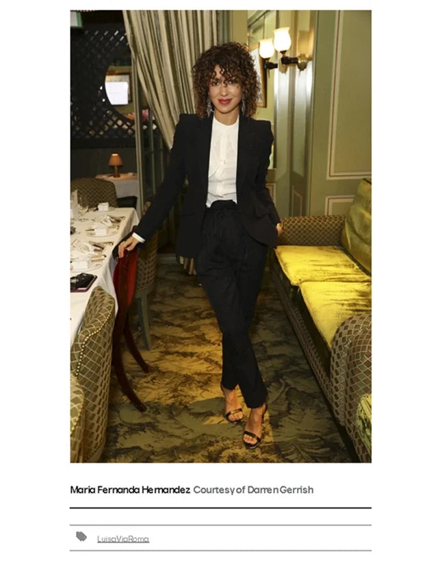 Page from the October 2019 issue of Women's Wear Daily magazine featuring: the Marina Raphael brand