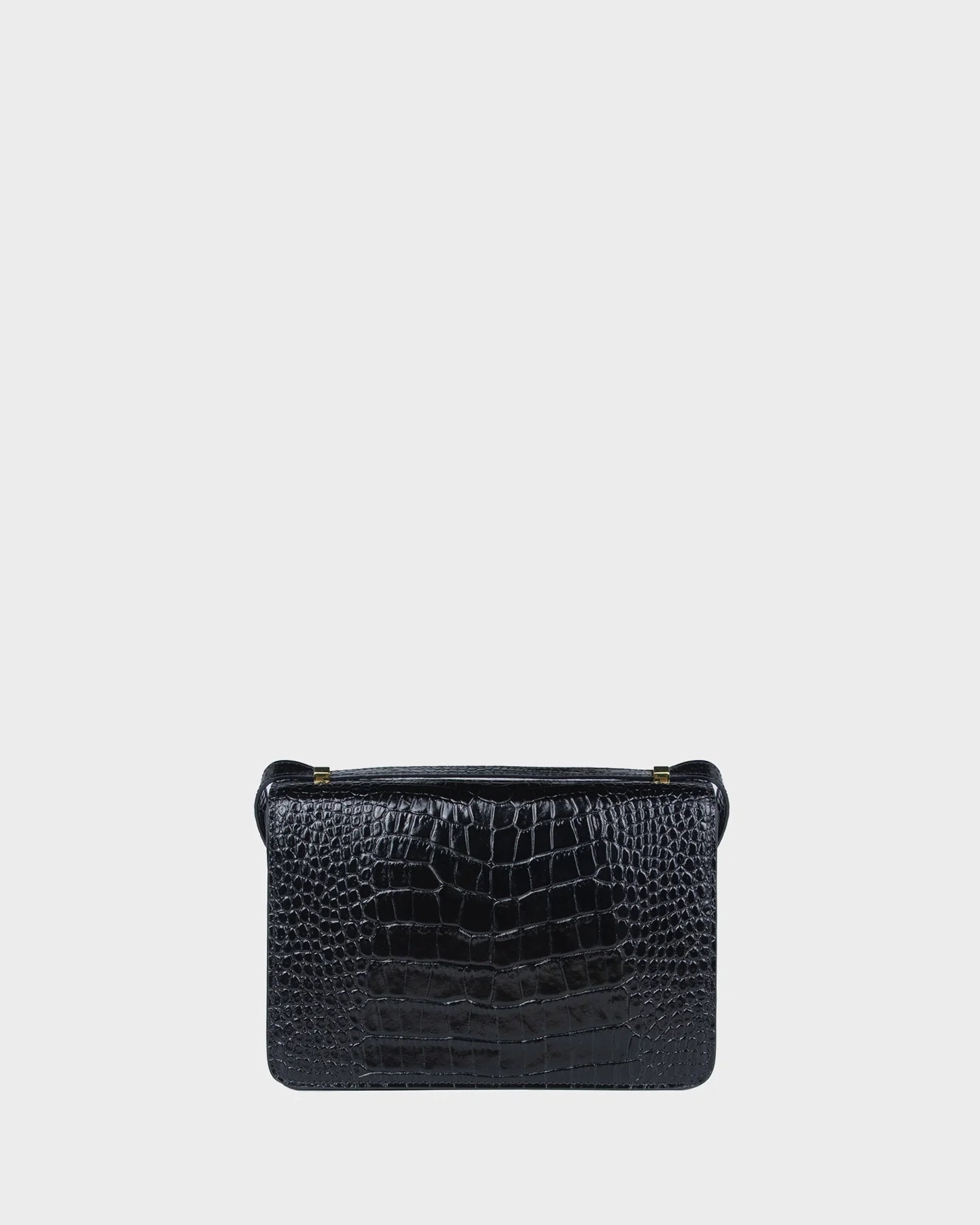Alex In Black Croc-Effect back view