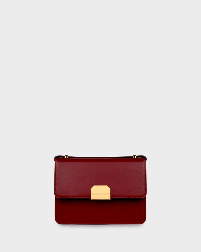 Alex In Burgundy Leather straight view