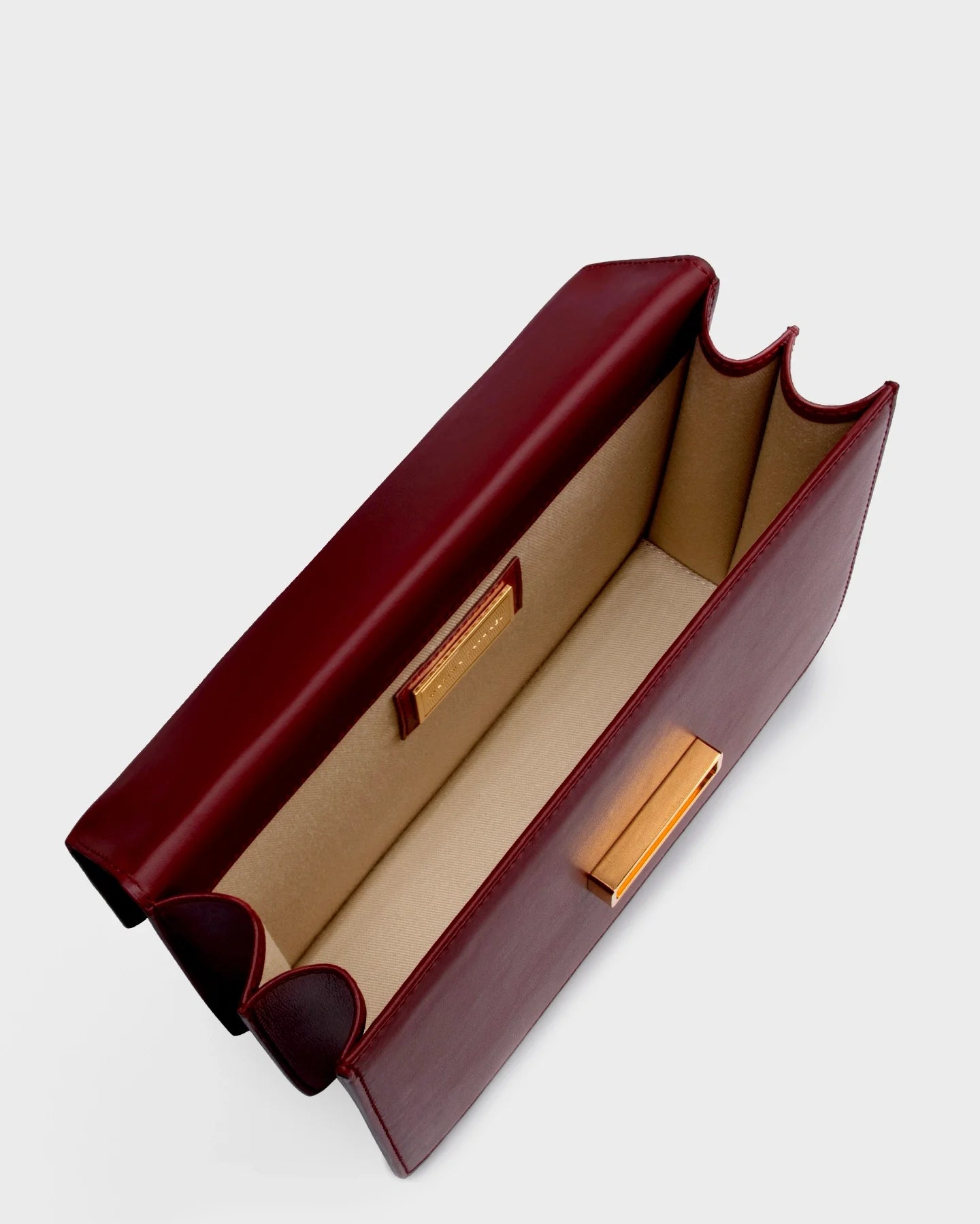 Alex In Burgundy Leather top view