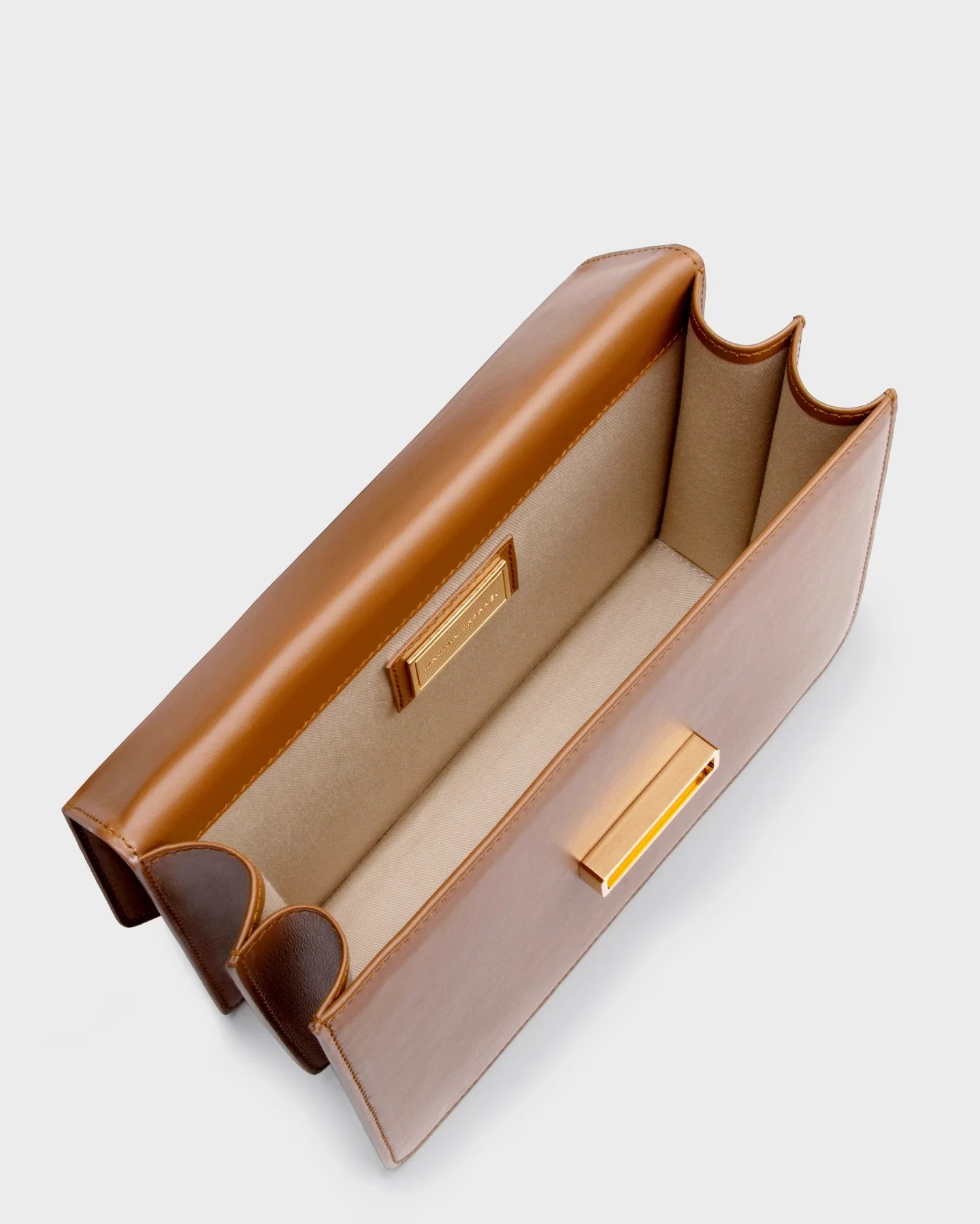 Alex In Caramel Leather top view
