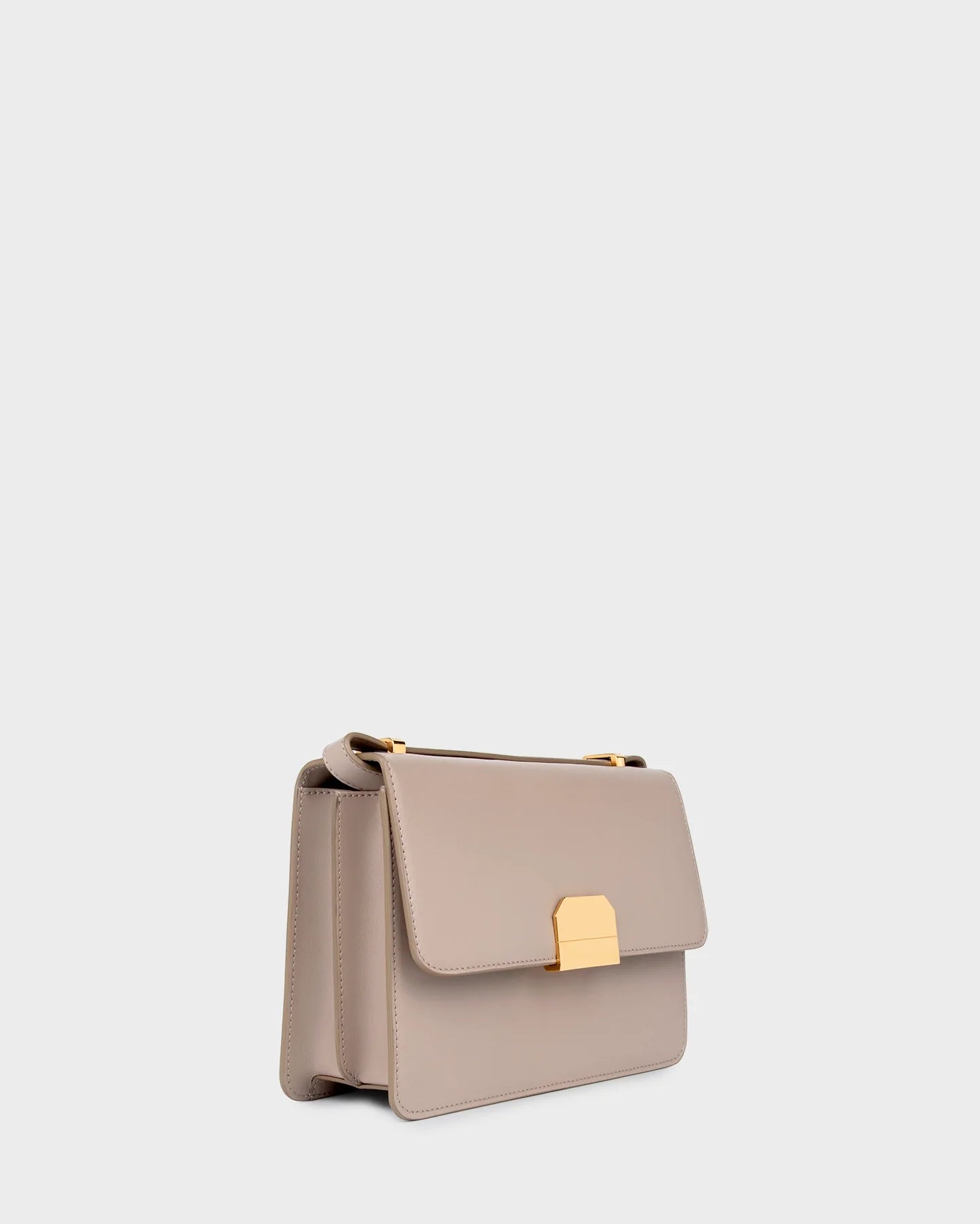 Alex In Taupe Leather three quarters view