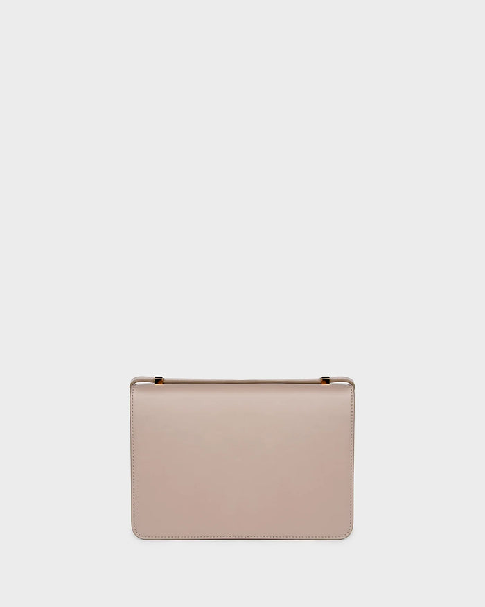 Alex In Taupe Leather back view
