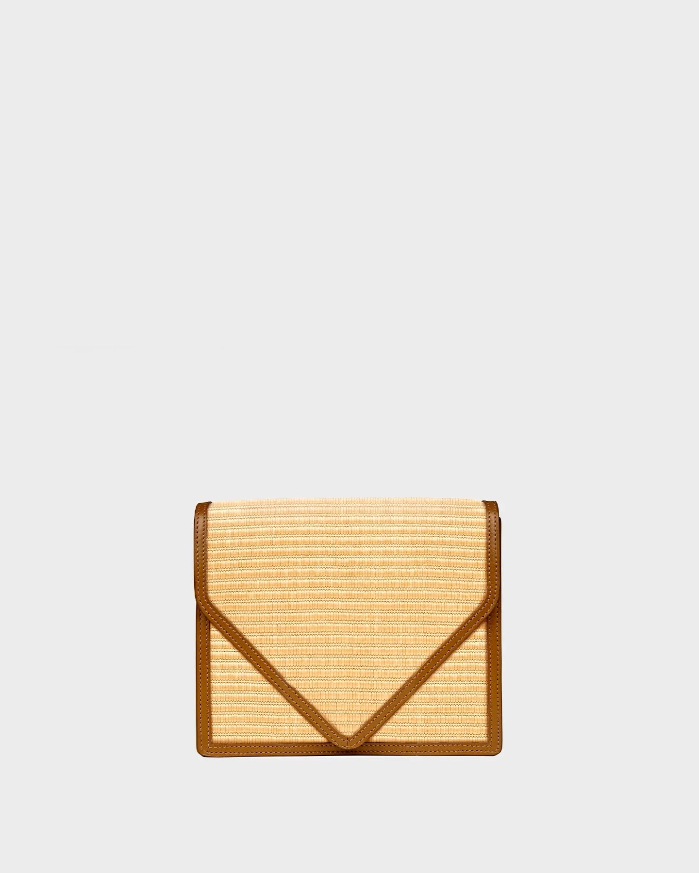 Alexa In Tan Raffia straight view