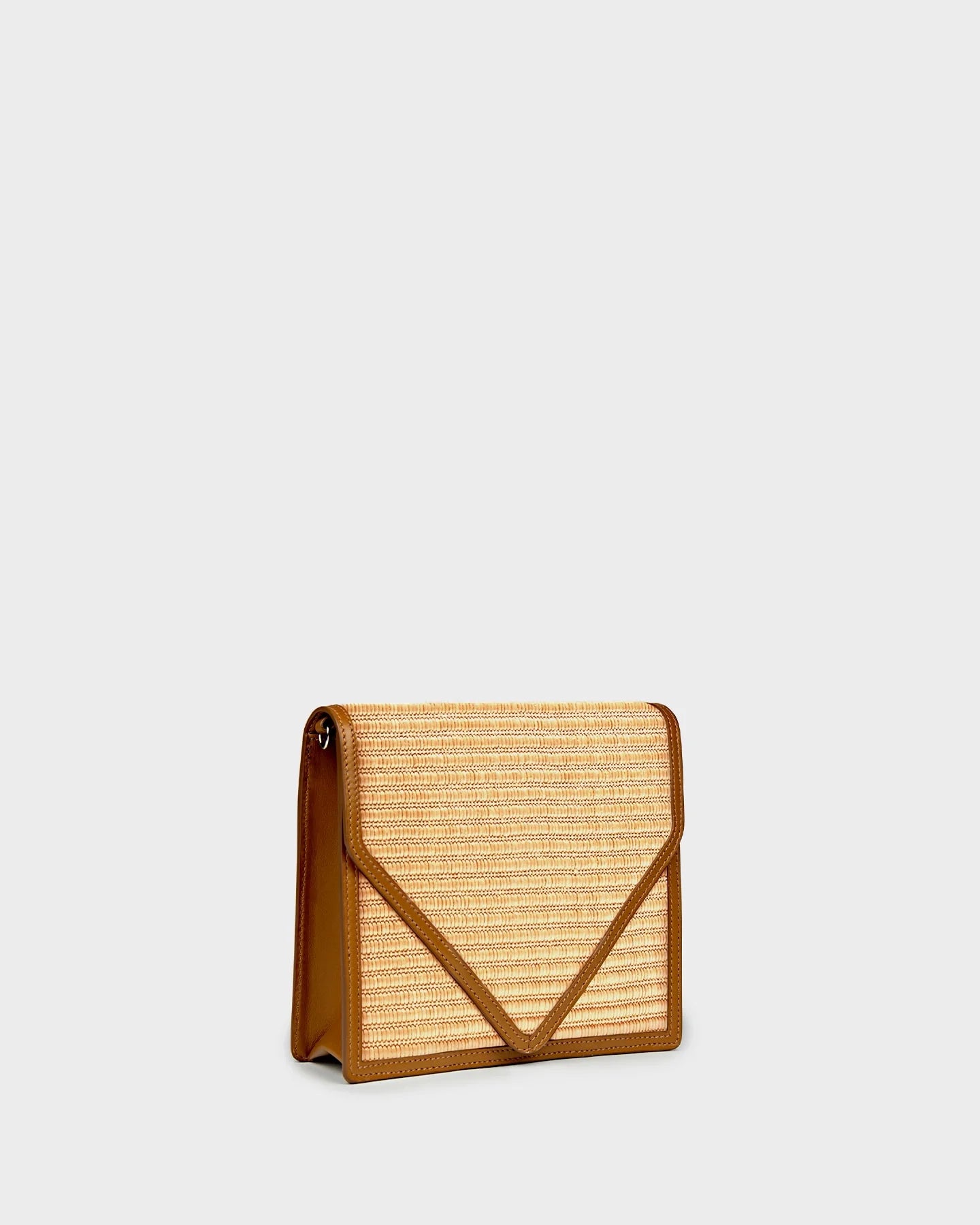 Alexa In Tan Raffia three quarters view