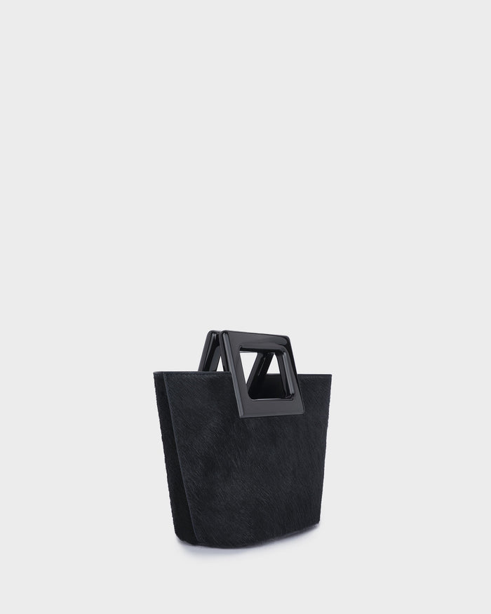 Baby Riviera In Black Calf Hair three quarter view