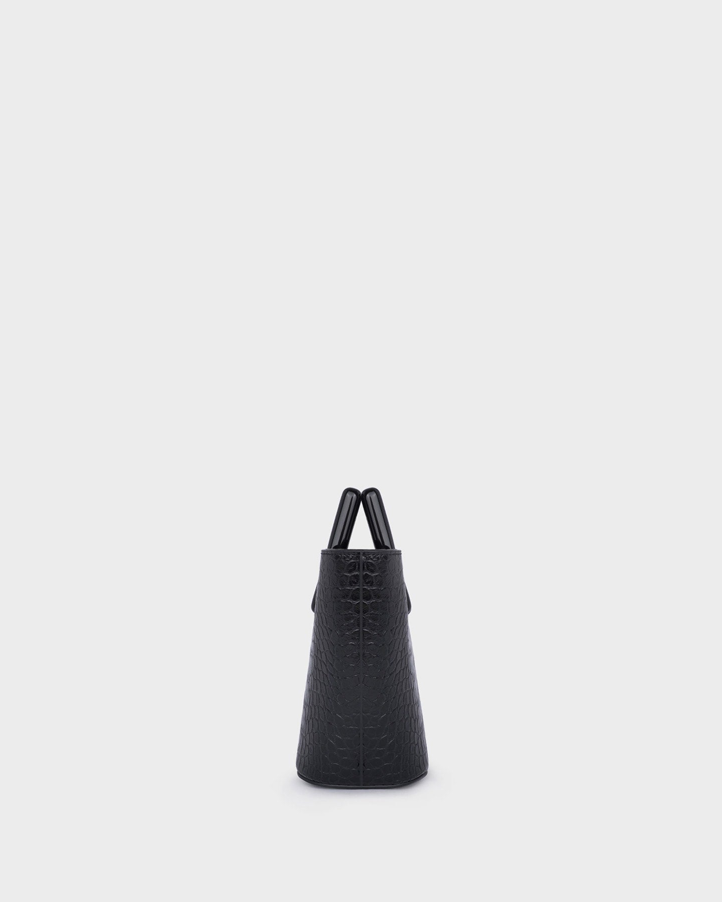 Baby Riviera In Black Croc-effect side view