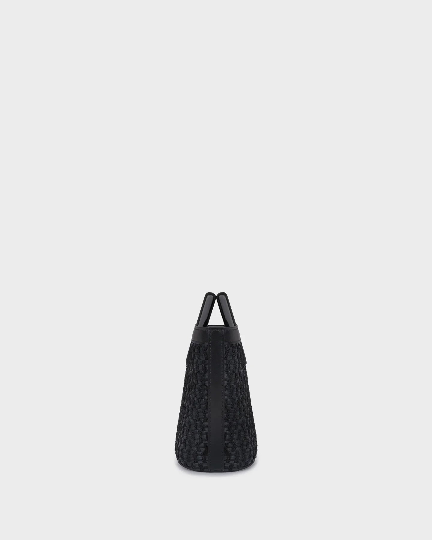 Baby Riviera In Black Raffia side view