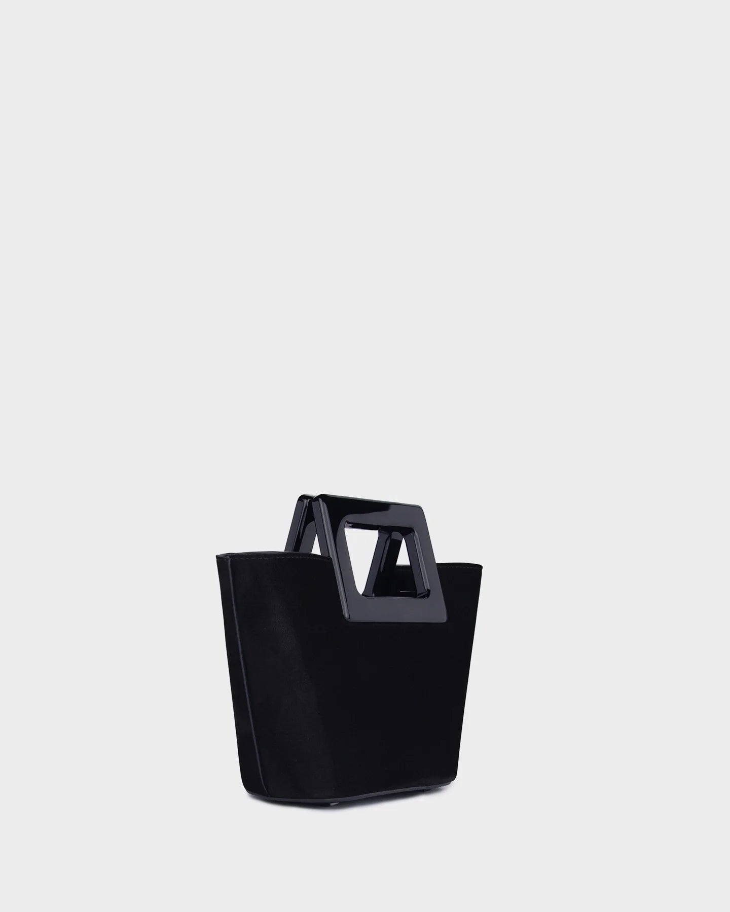 Baby Riviera In Black Suede three quarters view