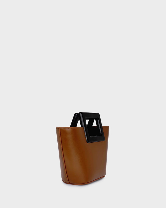 Baby Riviera In Caramel Leather three quarter view