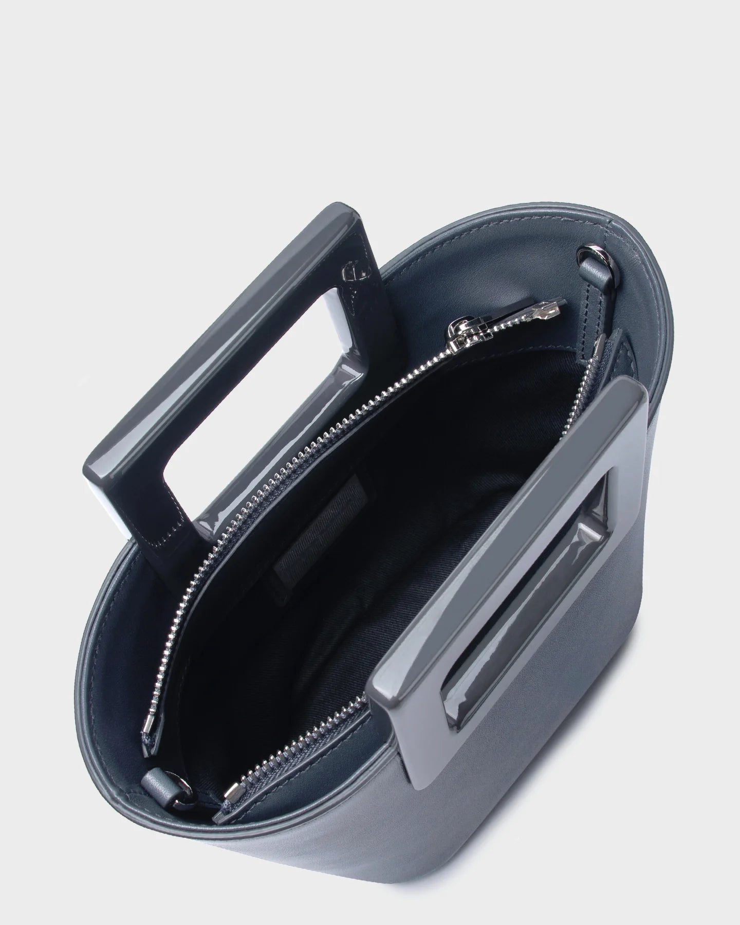 Baby Riviera In Grey Leather top view