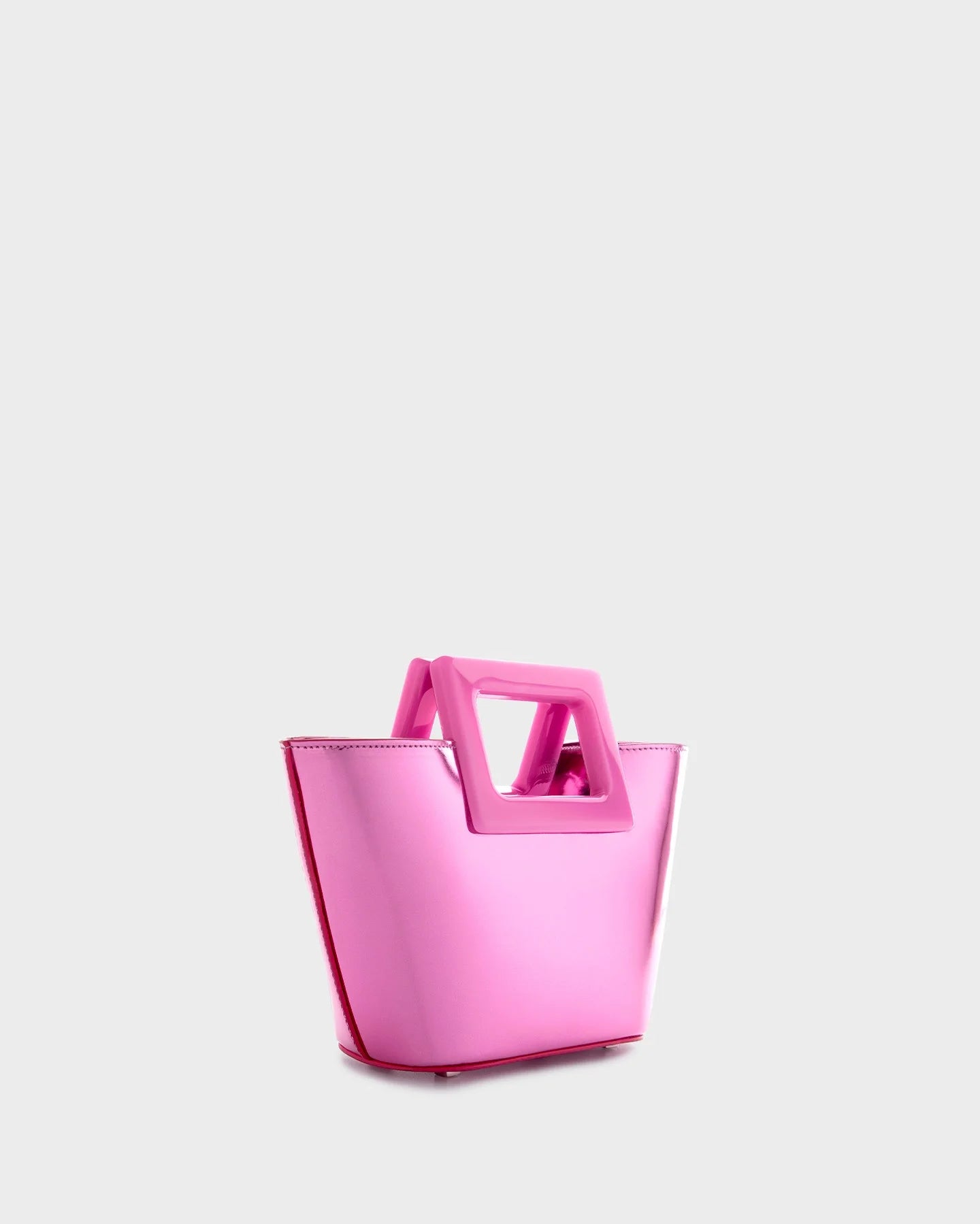 Baby Riviera In Mirror Pink Leather three quarters view