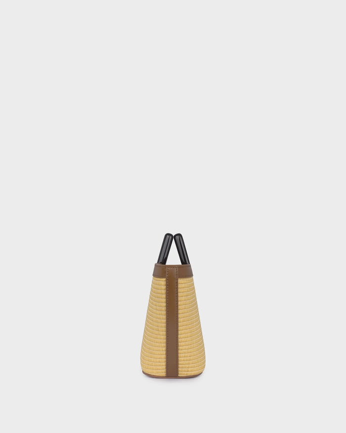 Baby Riviera in Raffia and Tortoiseshell side view