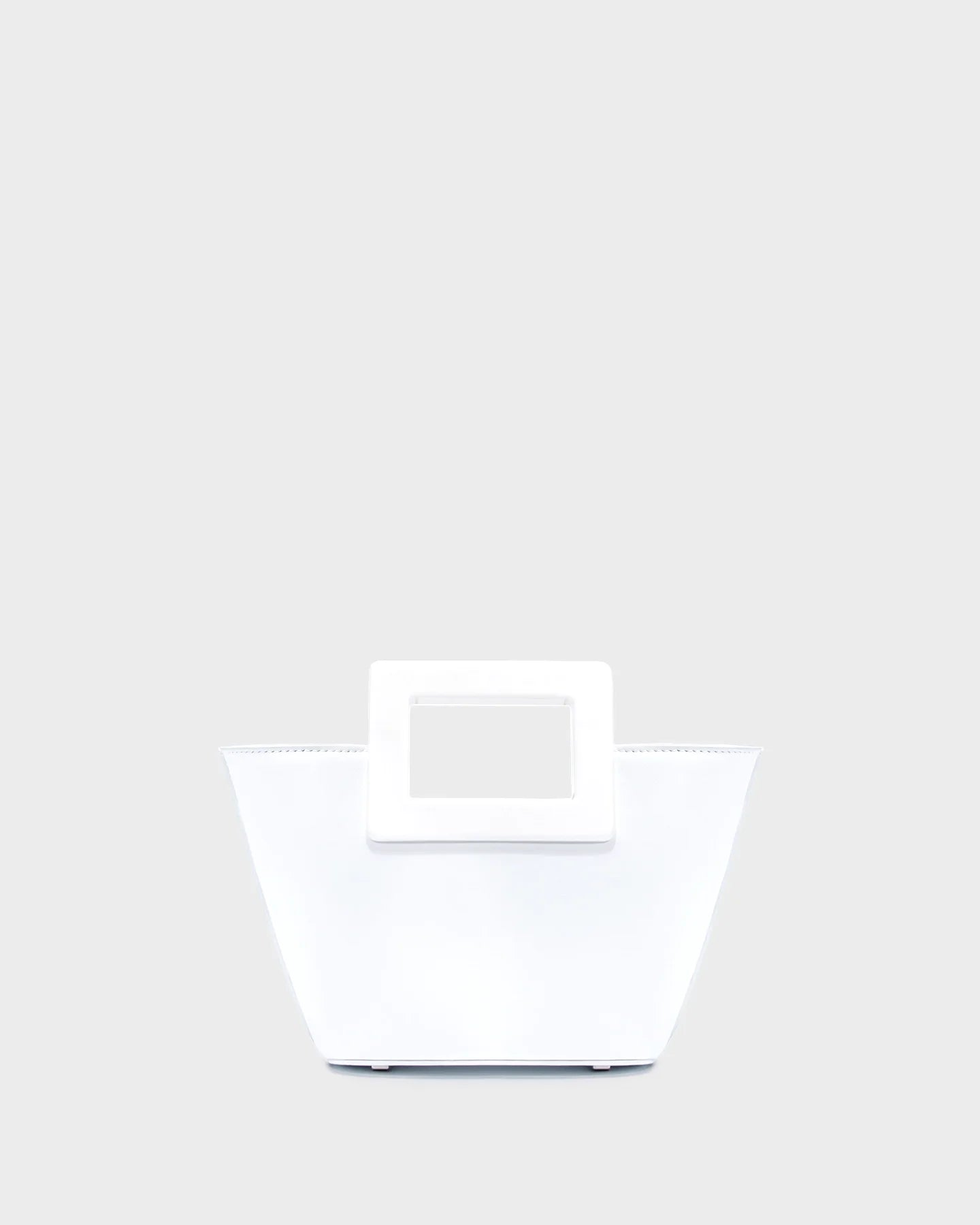 Baby Riviera In White Leather straight view