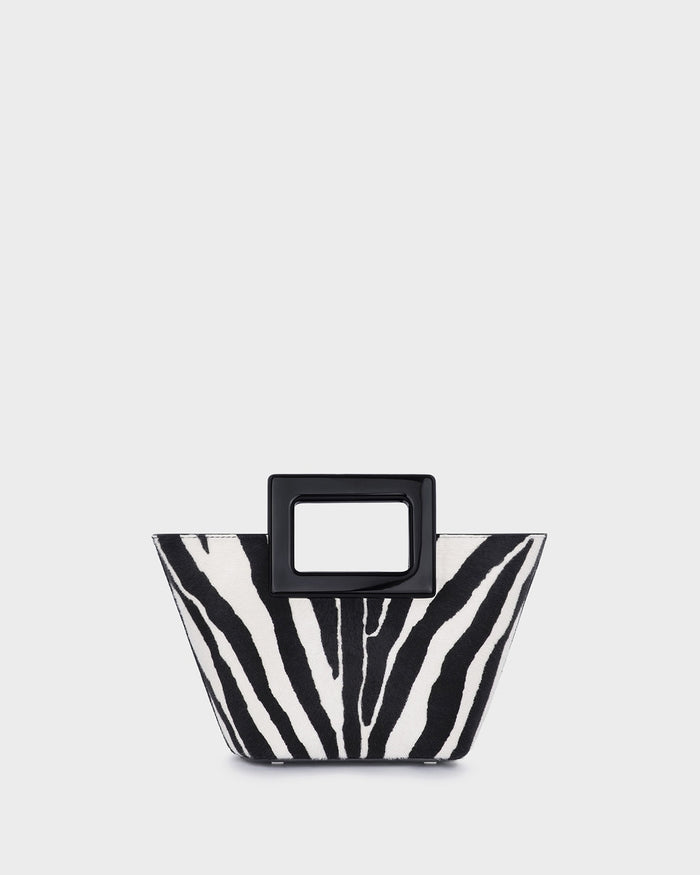 Baby Riviera In Zebra-effect Calf Hair straight view
