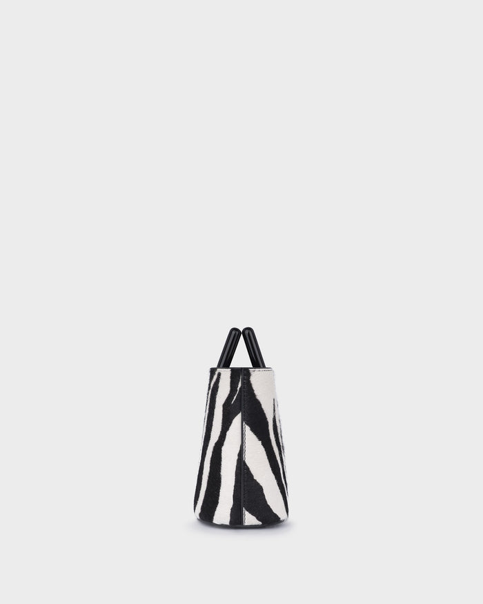 Baby Riviera In Zebra-effect Calf Hair side view