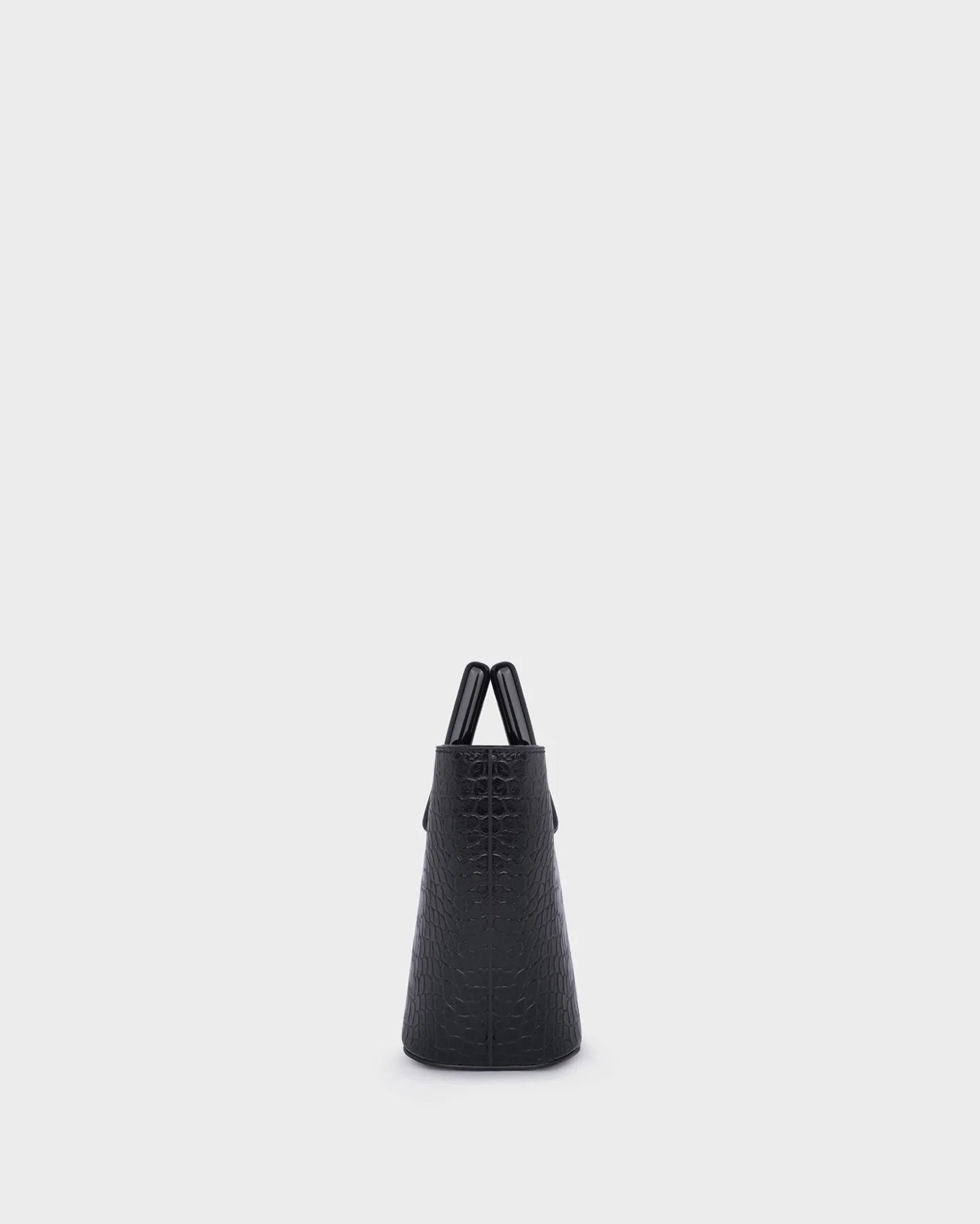 BABY RIVIERA IN BLACK CROC-EFFECT