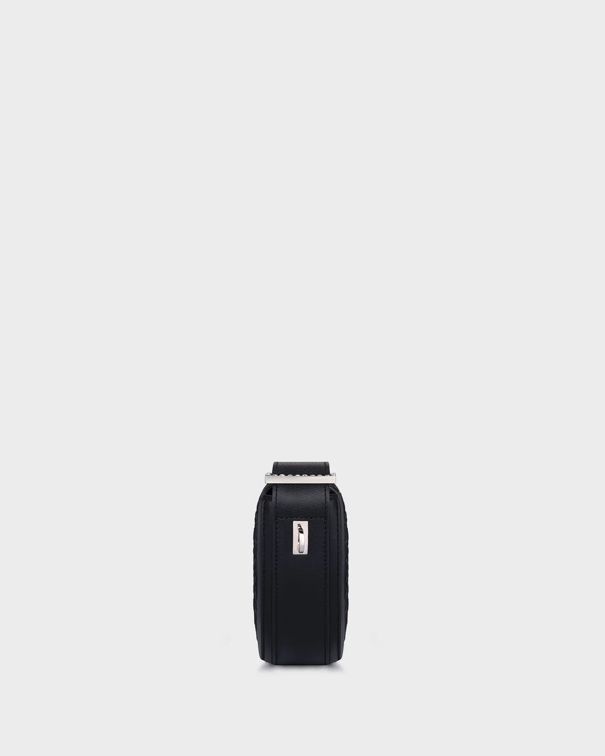 RENE IN BLACK ELASTIC LEATHER AND CRYSTAL