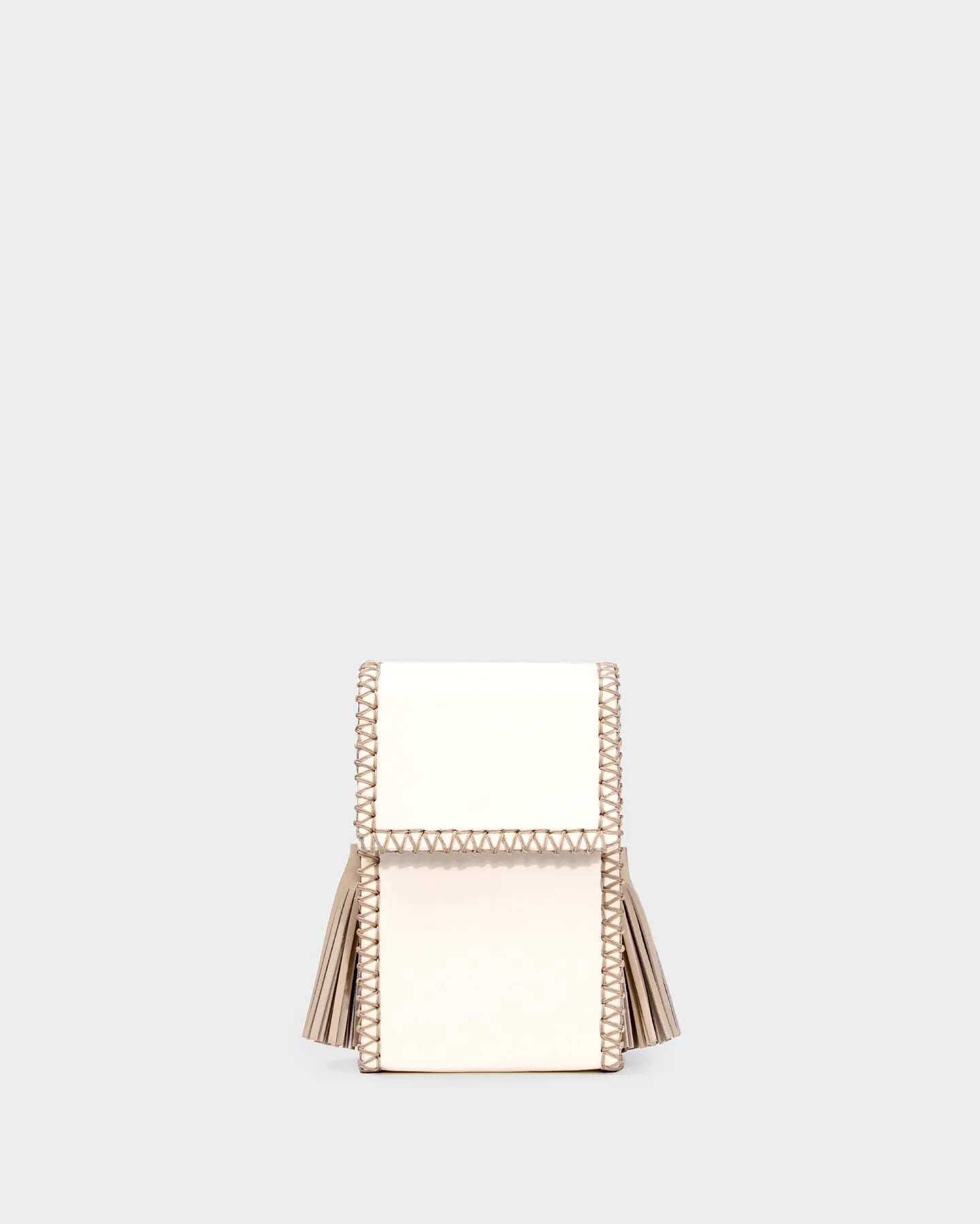 Cabana In Laced Cream Leather straight view