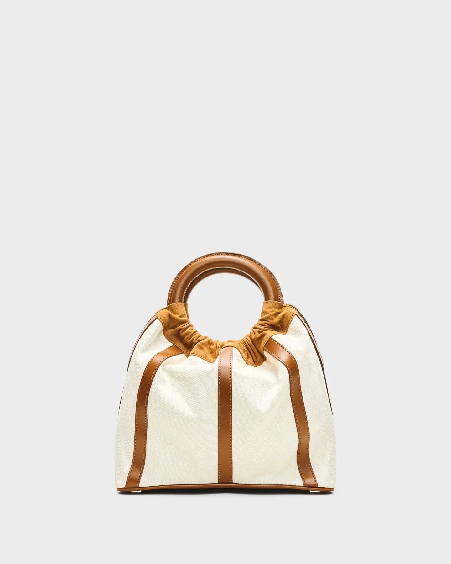 Camila In Caramel Embroidered Canvas straight view