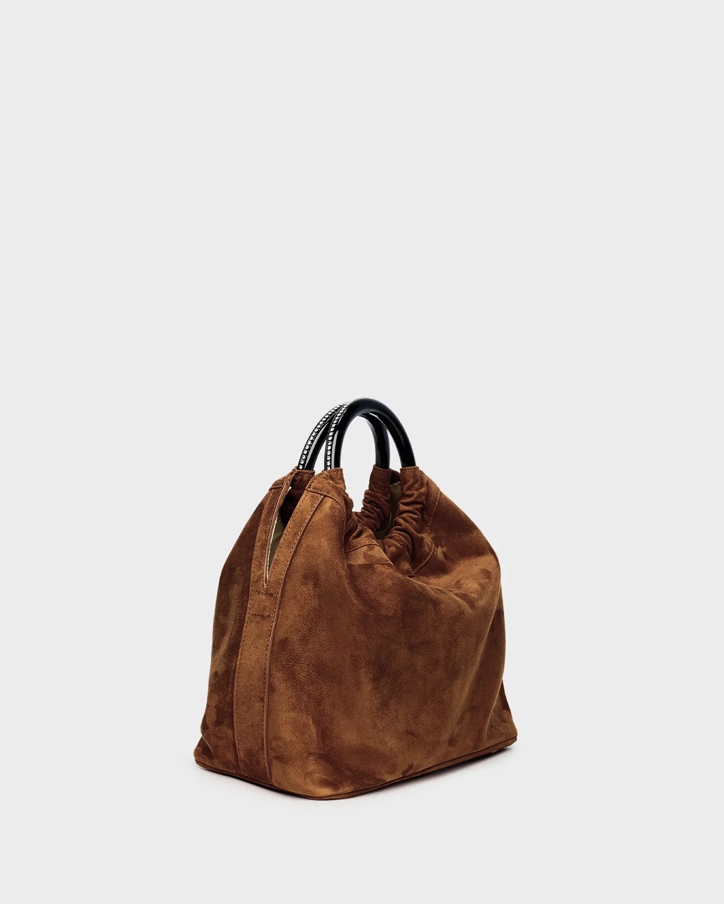 Camila In Hazel Suede three quarters view