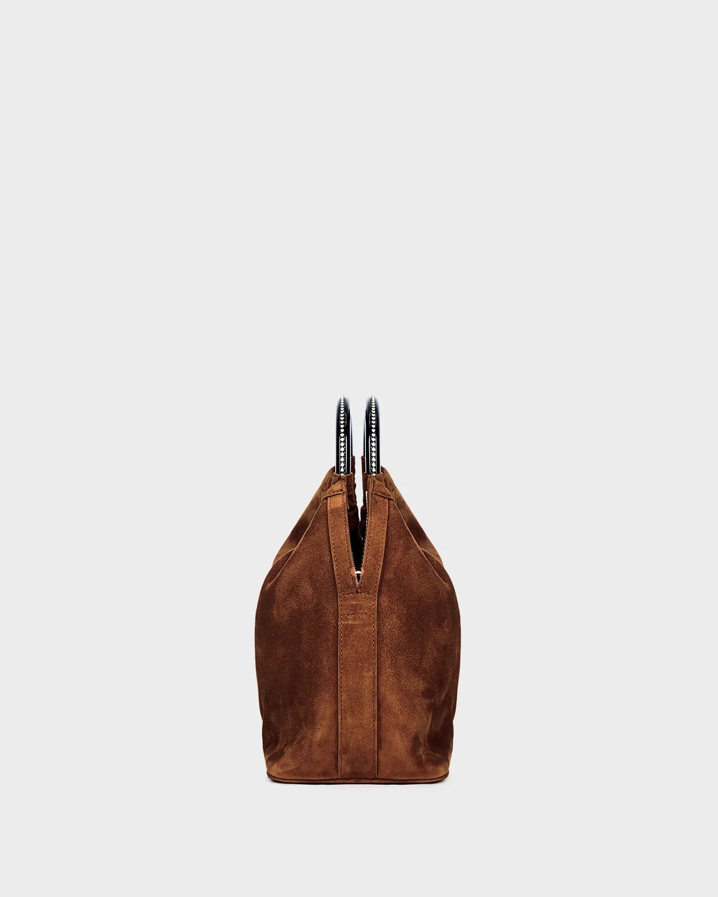 Camila In Hazel Suede side view