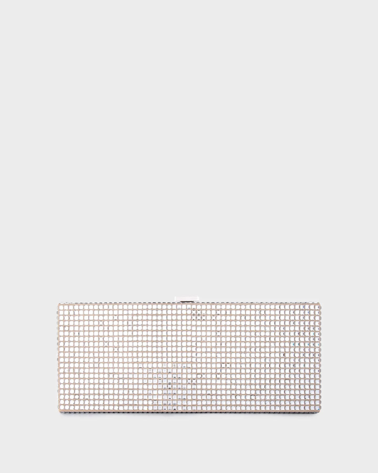 Cassie In Silver Crystal and Beige Suede straight view